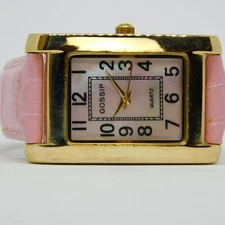 GOSSIP GSP231D Genuine Leather Quartz Analog Women's Watch New Battery