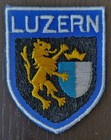 Luzern Embroidered Patch, Cloth Badge, Sew-On, Vintage, Switzerland