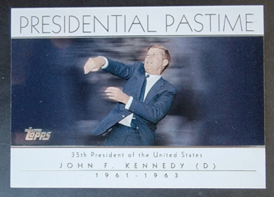 MLB Presidential Pastime JFK Baseball | John Rare Topps Inside
