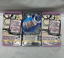 Lot of 3 Horizon Group USA DIY Friendship Bracelet Kits Craft Jewelry Making