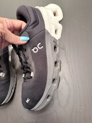 On Cloud Cloud Runner Running Shoes W8.5 Black Gray Athletic Trainers CloudFlyer