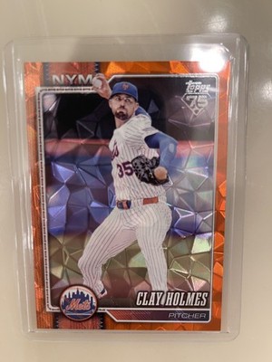 2026 Topps Series 1 - Clay Holmes #276 Orange Diamante Foil 24/25 Color match