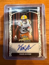 2026 Leaf Pay Dirt Kaleb Jackson AUTO 1/49 LSU ORANGE