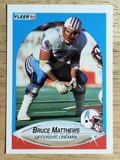 1990 Fleer #131 Bruce Matthews