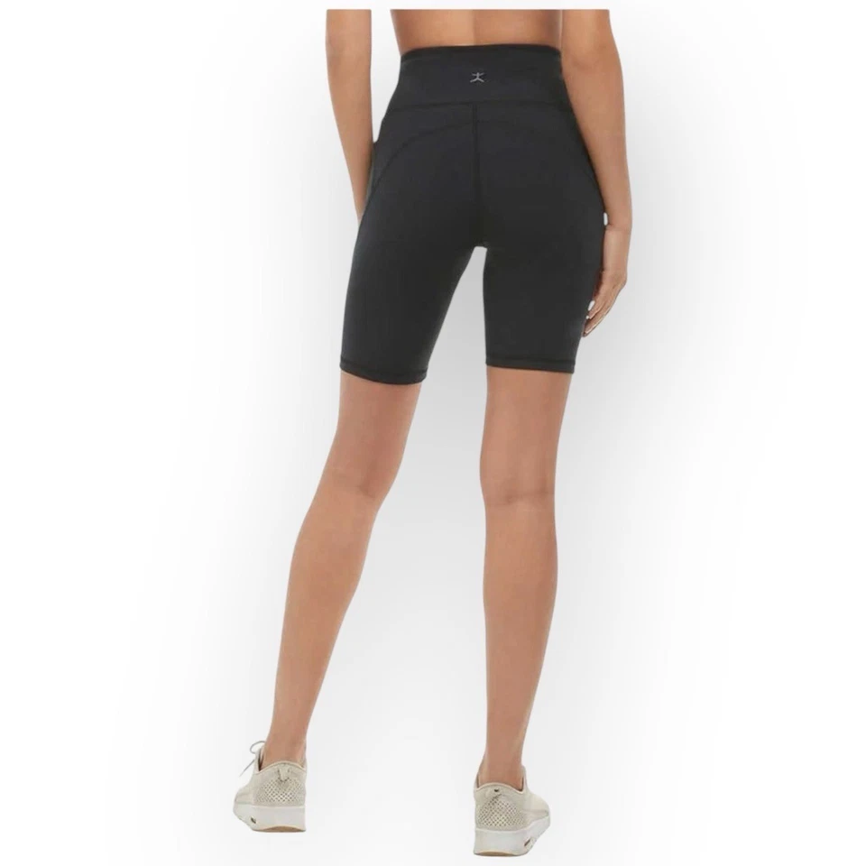 NWT Danskin Women’s 2-Pack Curved Contour Bike Shorts – Black Salt – Size XS W89 - Image 3 of 4