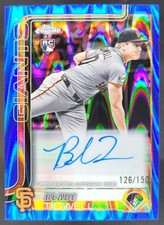 2025 Topps Chrome Update Blade Tidwell Auto Blue RayWave Refractor /150 RC DD5