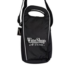 WineShop at Home Insulated 2-Bottle Cooler Protection Carrying Tote Travel Gift-