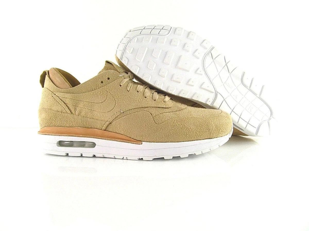 Nike Lab Air Max 1 Royal Linen Sneakers Brown Suede Nike 847671-221 Mens Sz 7 NikeLab Air Max 1 Royal Linen | eBay main image 4