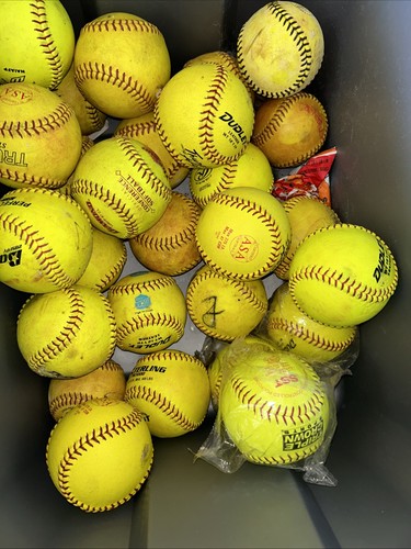 30 Or More Used softballs , Very Good Condition Different Manufacturers