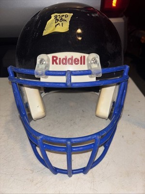 Riddell Speed Medium Football Helmet (Black W/ Blue Face Mask)