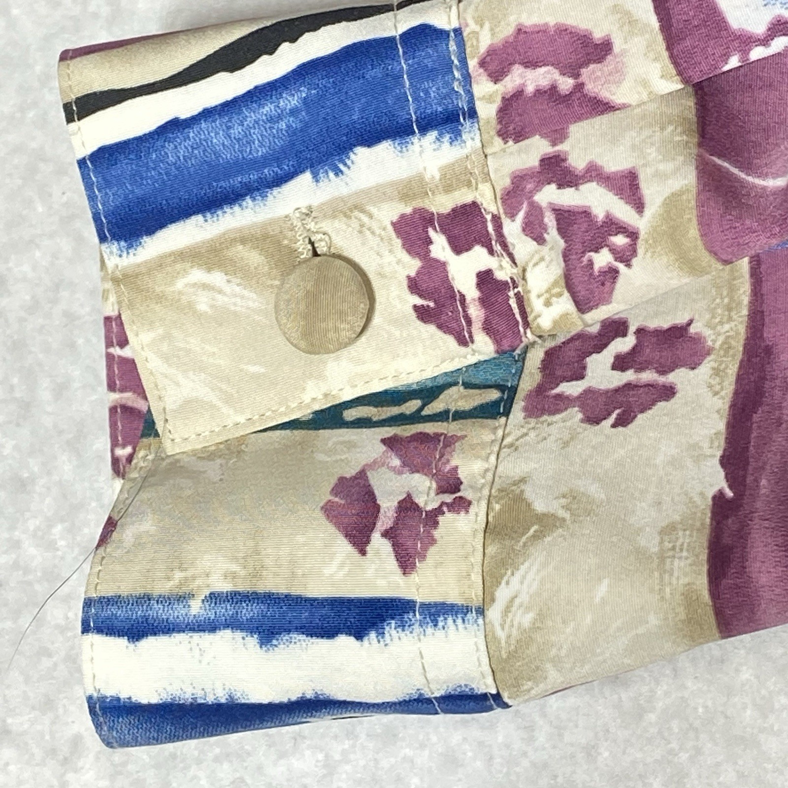 VTG ALFRED DUNNER Womens Plus 16 Multicolor Long Sleeve Collared Pullover Shirt