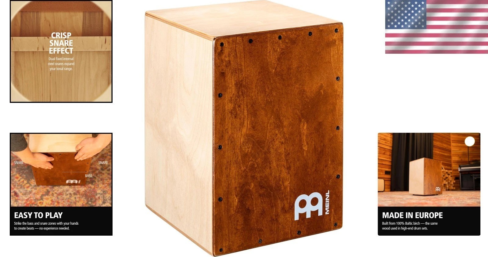 Acoustic Music Cajon Drum for All Skill Levels