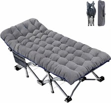 Lettino da Campeggio XXL per Adulti Oversize 78"x32" Pieghevole Lettino da Campeggio 900LBS Pesante