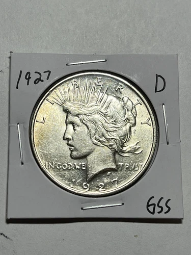 1927-D Peace Silver Dollar Nice UNC Better Date