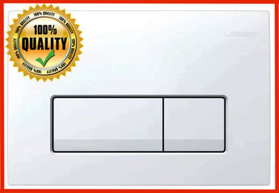 Geberit Delta50 - Flush plate, alpine white, WC Toilet Dual Flush Plate
