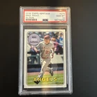 MIKE TROUT 2018 Topps Heritage #275 Action image variation Angels PSA 10