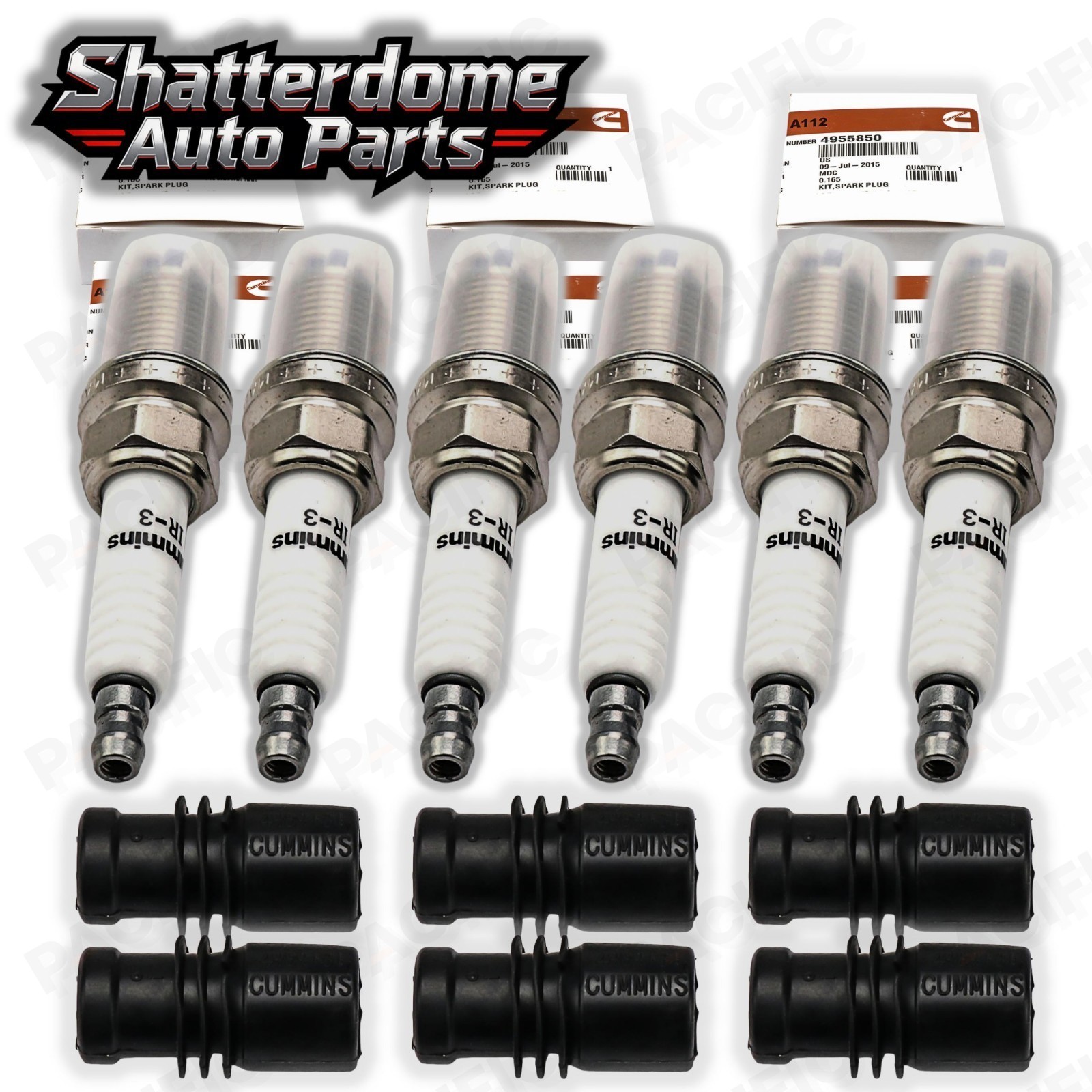 NEW 6PCS OEM Spark Plug Kit Fit Cummins 5473010 Series 4955850 CNG Engines US