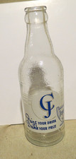 Vintage C.J. Muller CJ Trophy Soft Drink Bottle Fowler New Albany Indiana CLEAN