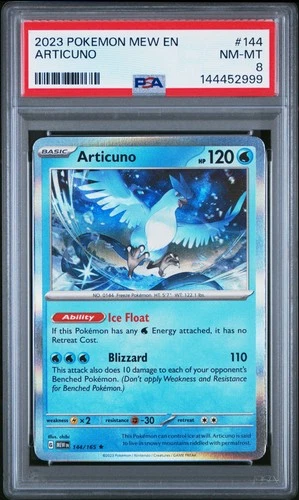 2023 POKEMON MEW EN-151 #144 ARTICUNO PSA 8