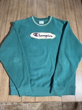 Champion Reverse Weave Green Crewneck Sweatsh...
