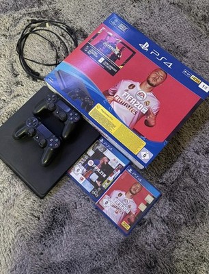 Sony PlayStation 4 Pro, 1 TB, Schwarz, Inkl. Controller,2 Spiele