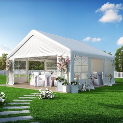 20' X 20' Heavy Duty Party Tent - Outdoor Wedding Gazebo Event Shelter Canopy wi