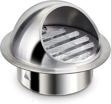 Cubierta de ventilación de pared de 6 pulgadas Allvent de acero inoxidable redonda rejilla de escape ventilación