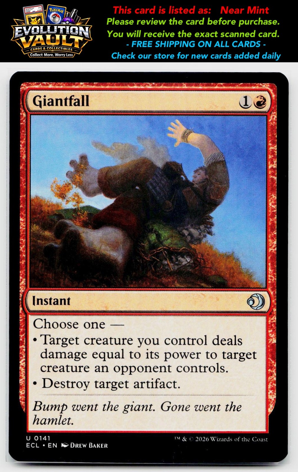 Lorwyn Eclipsed #141 Giantfall