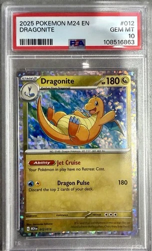 2025 POKEMON M24 EN-MCDONALD'S COLL #012 DRAGONITE PSA 10