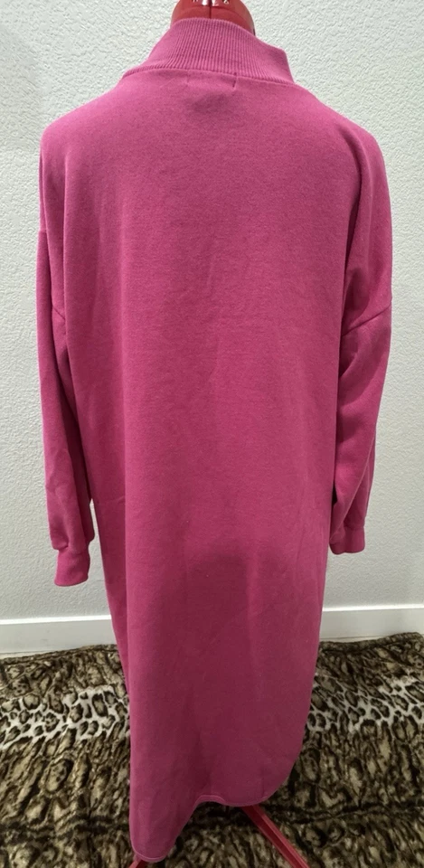 Vestido Pijama Gato Vintage Años 90 Camisón Difuso Gatito Muñeco de Nieve Rosa Camisón Foto 2 de 4