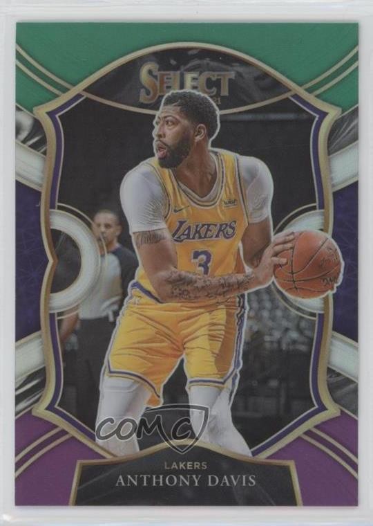 2020-21 Panini Select Concourse Green White Purple Prizm Anthony Davis #45 0lc7