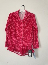 Art Class Girls Heart Pajama Set Size L 10/12 Brand New W Tags