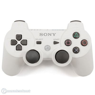 PS3 - Original Sixaxis Wireless Controller #weiß [Sony] starke Gebrauchsspuren