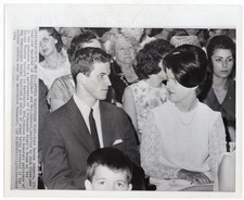 1964 President's Daughter Luci Johnson and Jack Olsen at Play Press Wirephoto