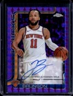 2025-26 Topps Chrome Jalen Brunson Auto Geometric Purple Refractor #/75 Knicks