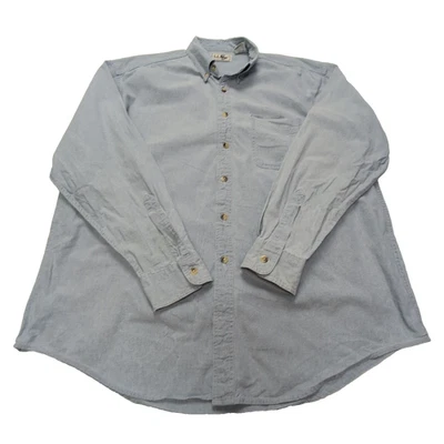 Chemise L.L. Bean bleue uni taille L #92e - Photo 1/4
