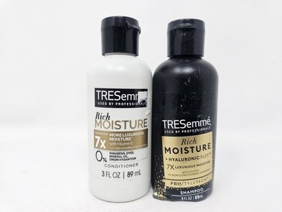 TRESemme RICH MOISTURE HAIR COMBO - Shampoo & Conditioner TRAVEL SIZE 3 fl oz