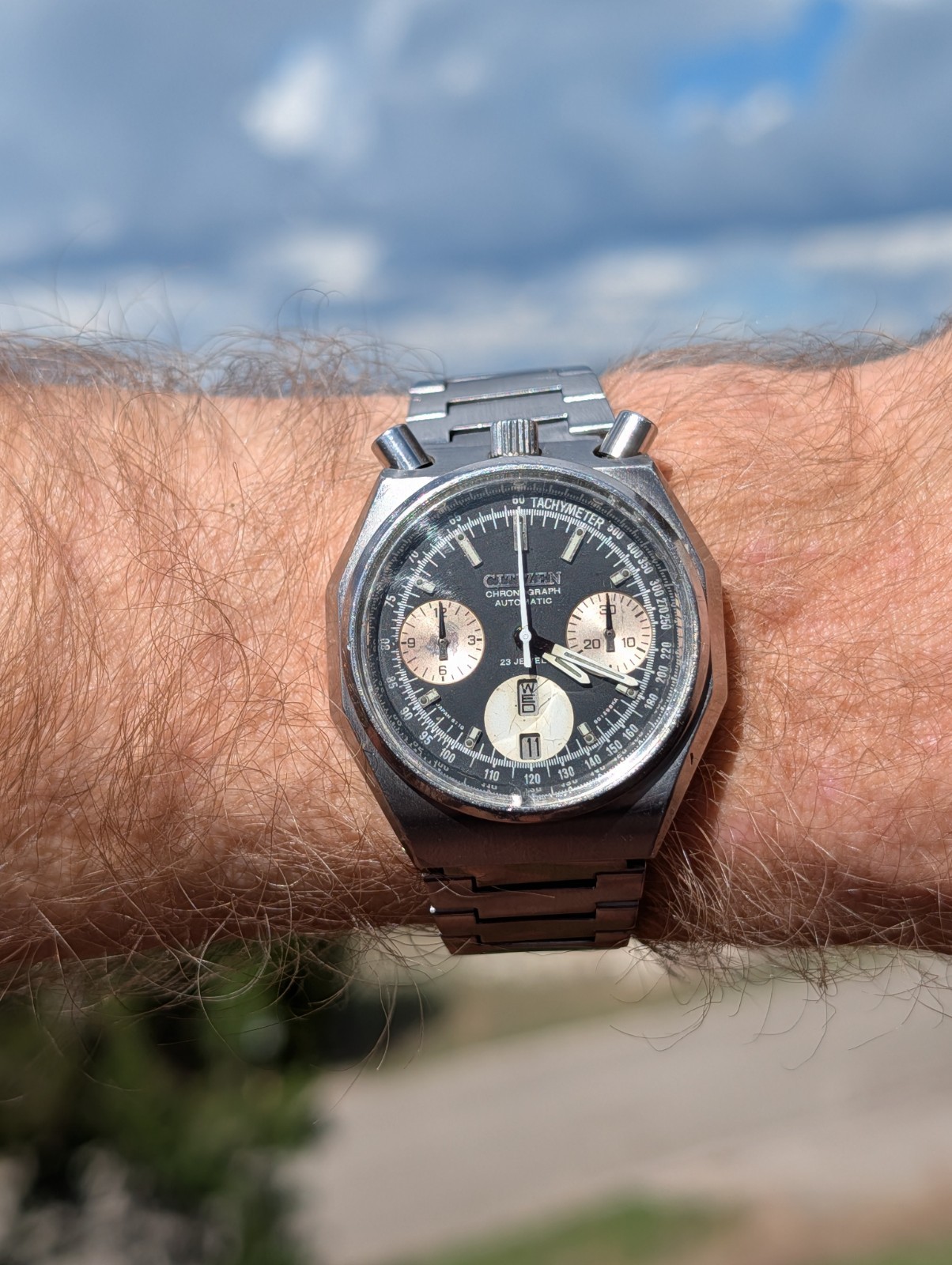 Rare Citizen Octagonal Reverse Panda Bullhead Cha… - image 1