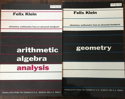 Felix Klein: arithmetic algebra + geometry