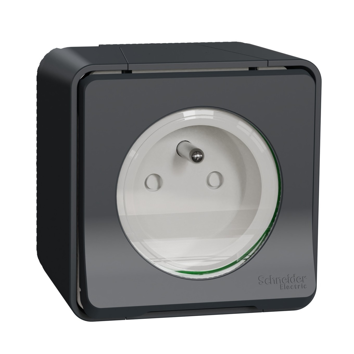 Mureva Style Socket 2P+PE Charcoal MUR35031