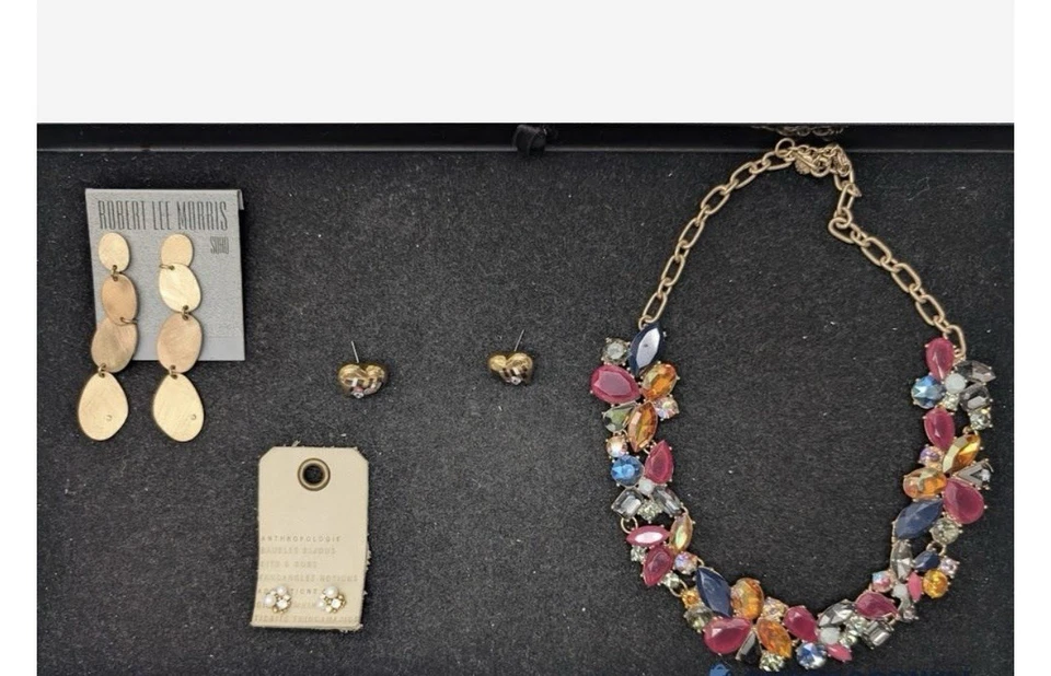 Lote de 11 collares pendientes J.Crew Betsey Johnson Anthropologie RLM-SOHO Foto 3 de 4