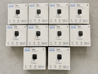Lot of 10 - Blink Mini Indoor 1080p HD Plug-In Security Camera 4 Pack Alexa