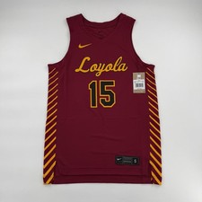 Loyola Chicago Ramblers Jersey Mens Small Red NCAA Basketball Nike Dri Fit 15