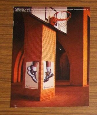 Seltene Werbung vintage NIKE AIR GRILL & B-QUE Sportschuhe Foot Locker 1997