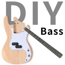 DIY 4 String GP Style Electric Bass Guitar Kits -Mahogany Body