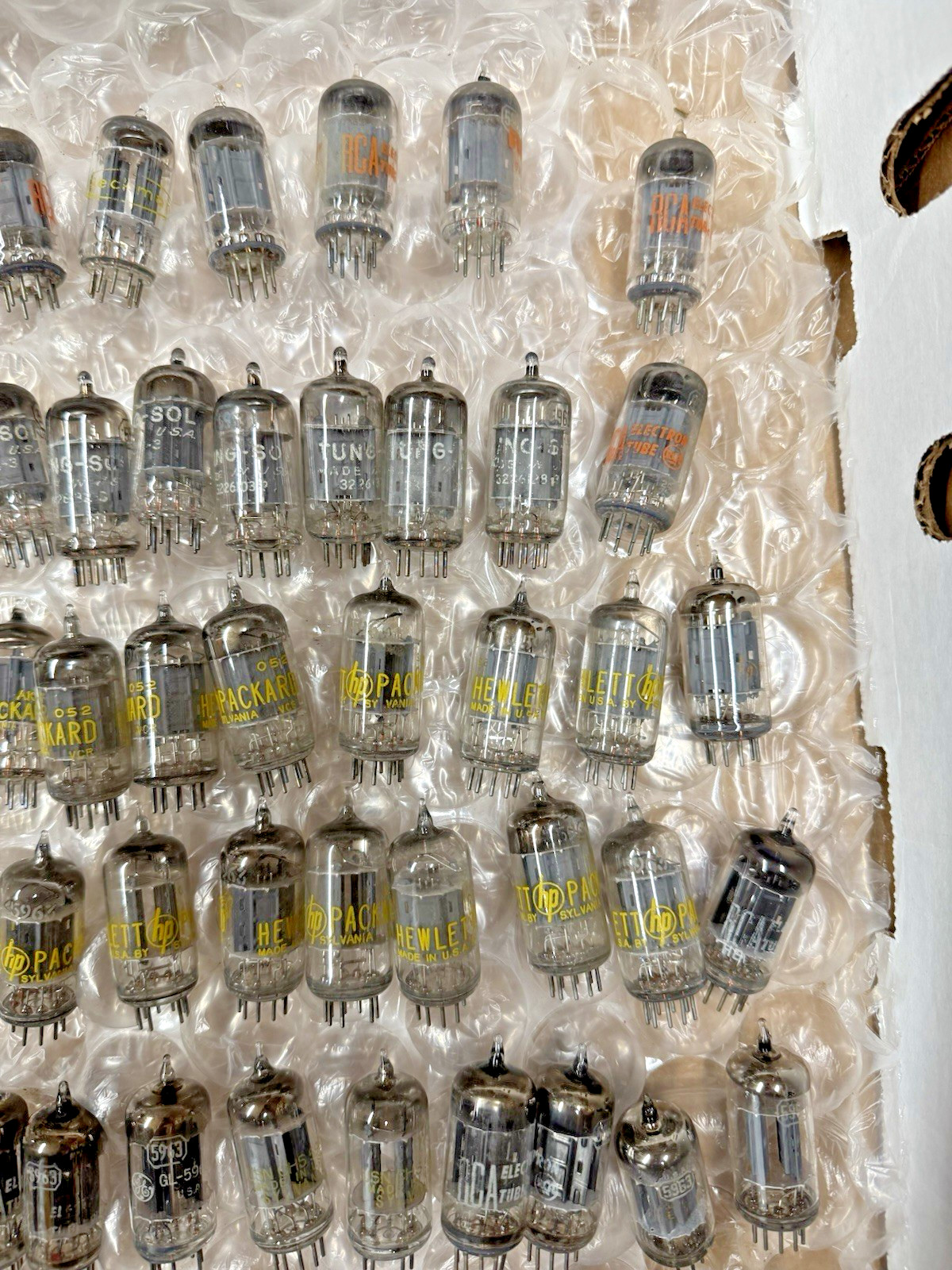 5963 Tubes - 60 Lot RCA Tung-Sol Sylvania GE USA