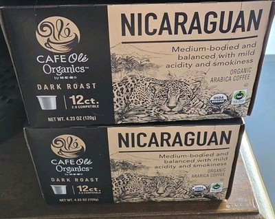 HEB Cafe Ole Coffee - Nicaraguan Dark Roast K-CUP 72 Count (Six-12 Count Boxes) 