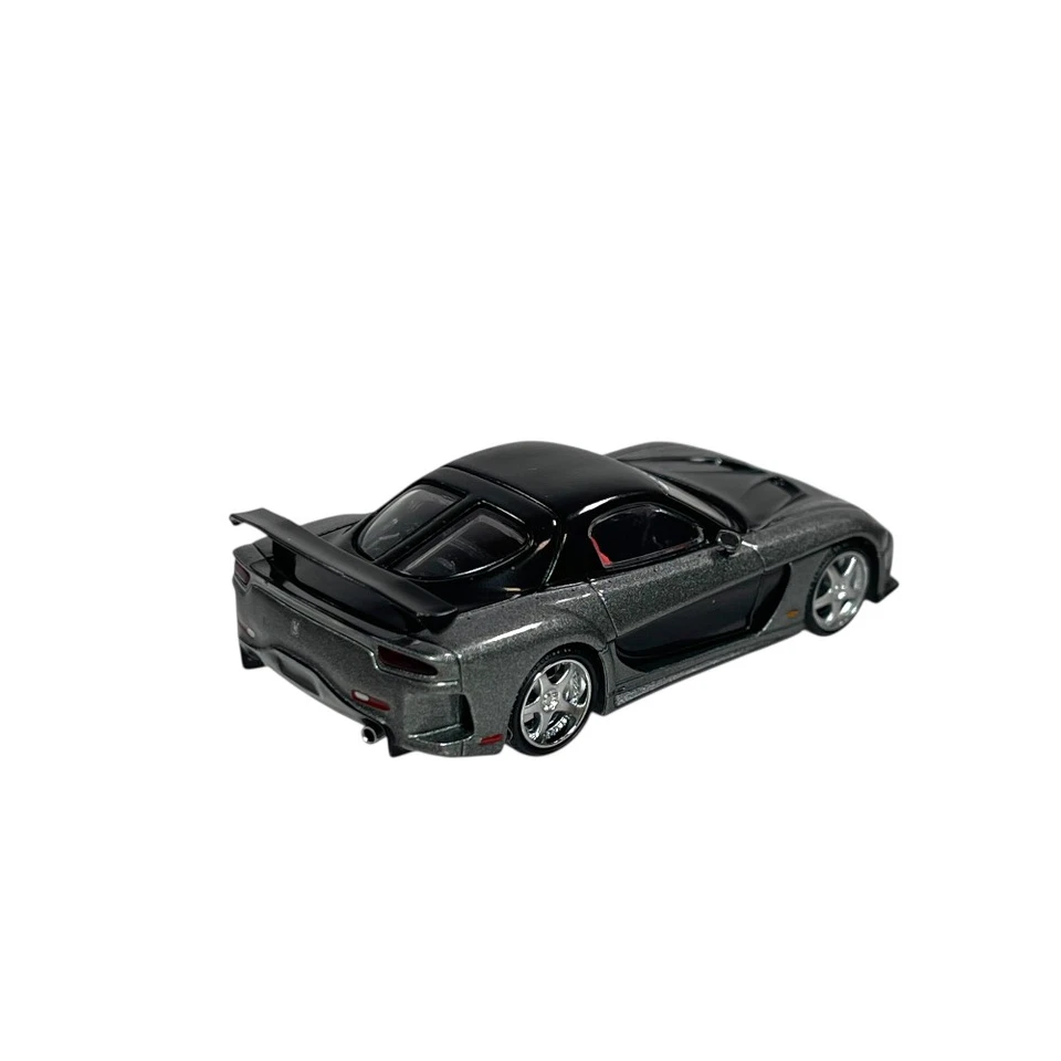 Modellino Auto Mini GT 1/64 Mazda RX-7 Veilside Fortune7 Grey - Immagine 4 di 4