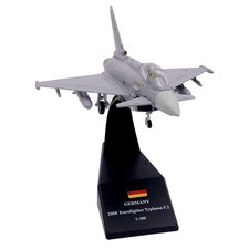 Alloy 1:100 Germany Luftwaffe Fighter Typhoon European EF2000 Fighter Simulation