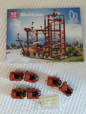 Mould King 11013 Double Helix Roller Coaster Pirate Ship Building Set 2,174 Pcs